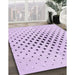 Patterned Orchid Purple Rug in Family Room, pat3436pur