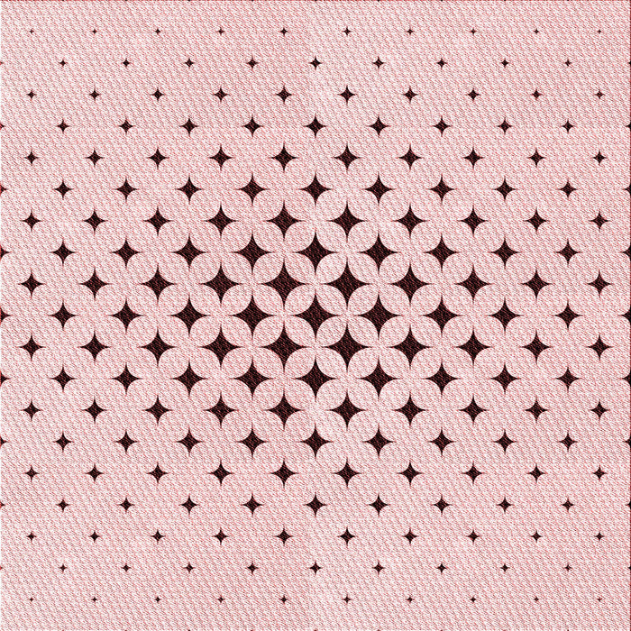 Round Machine Washable Transitional Pink Rug, wshpat3436rd