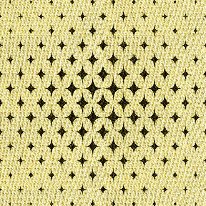 Machine Washable Transitional Sun Yellow Rug, wshpat3436yw