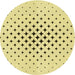 Square Patterned Sun Yellow Rug, pat3436yw