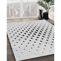 Patterned Off-White Novelty Rug, pat3436