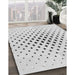 Patterned Off-White Novelty Rug in Family Room, pat3436