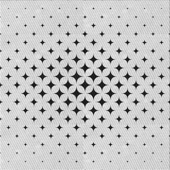 Sideview of Machine Washable Transitional White Smoke Rug, wshpat3436