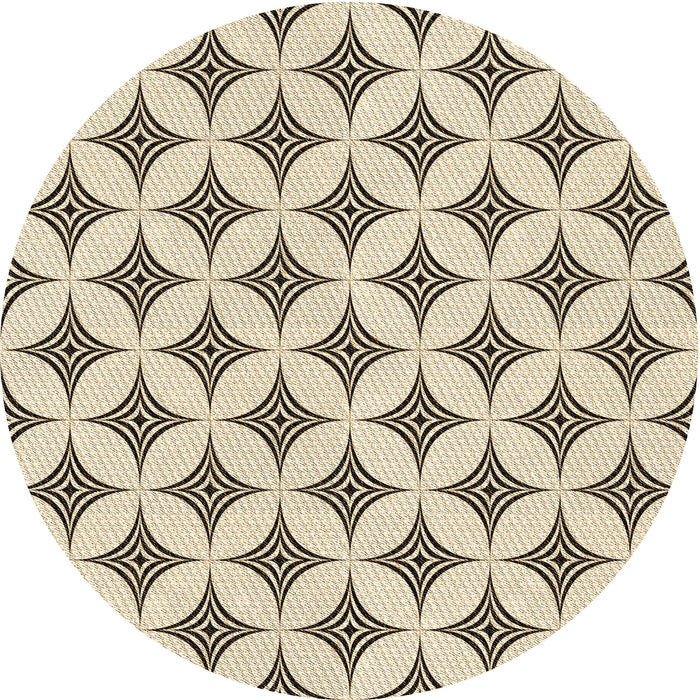 Square Patterned Wheat Beige Rug, pat3437brn