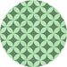 Square Patterned Mint Green Rug, pat3437grn
