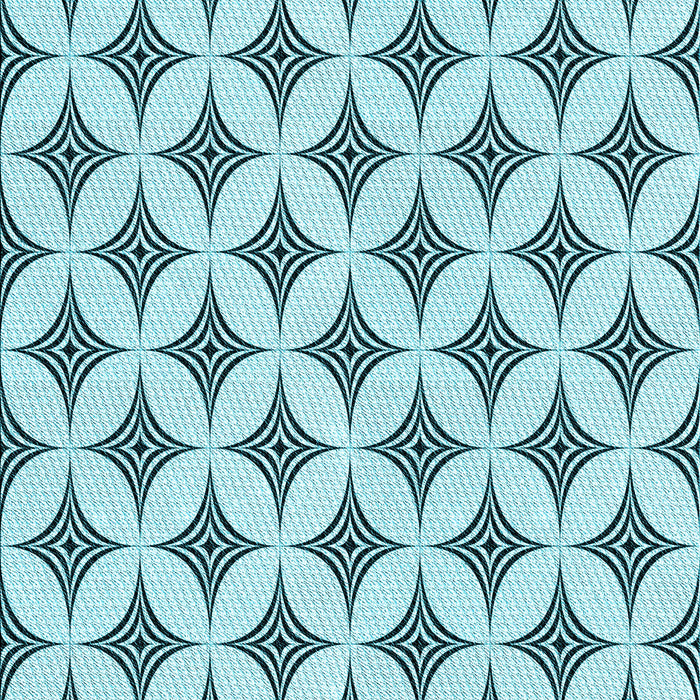 Patterned Deep-Sea Green Rug, pat3437lblu