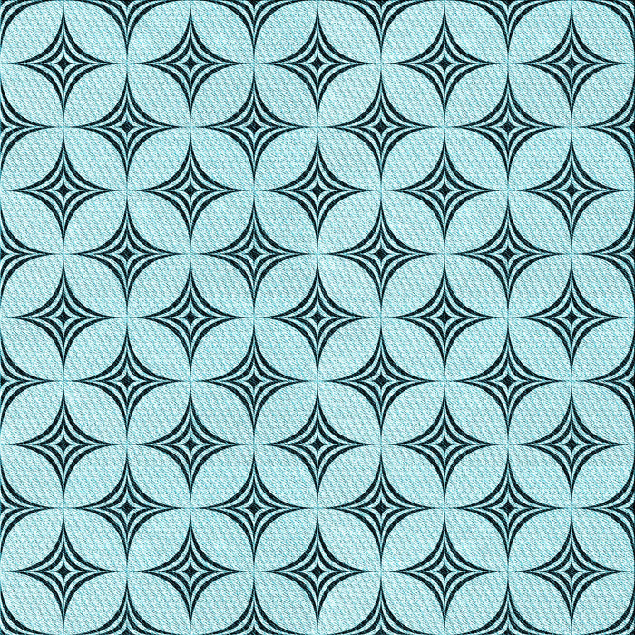 Round Machine Washable Transitional Deep-Sea Green Rug, wshpat3437lblu