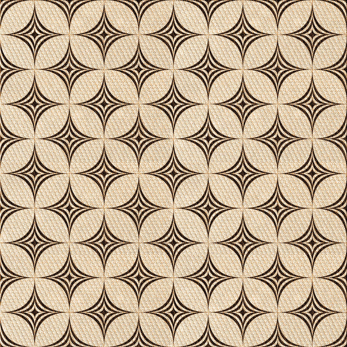Round Patterned Light Brown Rug, pat3437org