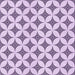 Round Patterned Purple Flower Purple Rug, pat3437pur
