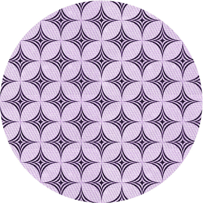 Square Patterned Purple Flower Purple Rug, pat3437pur