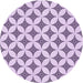 Square Patterned Purple Flower Purple Rug, pat3437pur