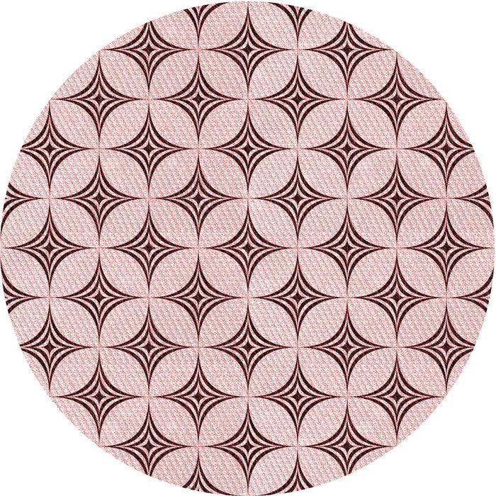 Square Machine Washable Transitional Light Rose Pink Rug in a Living Room, wshpat3437rd