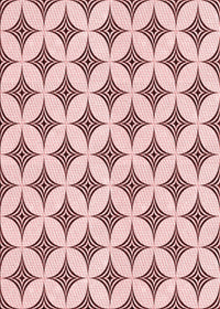 Machine Washable Transitional Light Rose Pink Rug, wshpat3437rd