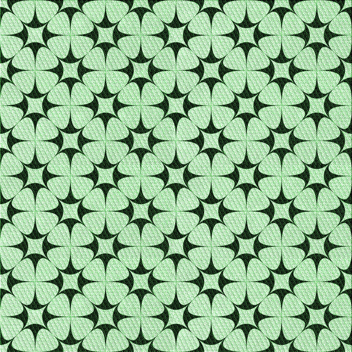 Round Machine Washable Transitional Mint Green Rug, wshpat3438grn