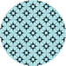 Square Patterned Deep-Sea Green Rug, pat3438lblu