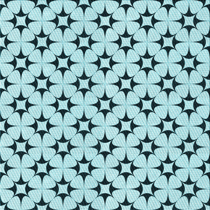 Round Machine Washable Transitional Deep-Sea Green Rug, wshpat3438lblu