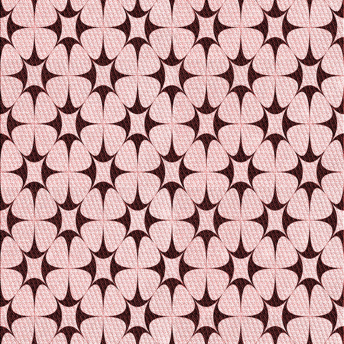 Patterned Light Rose Pink Rug, pat3438rd