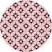 Square Machine Washable Transitional Light Rose Pink Rug in a Living Room, wshpat3438rd