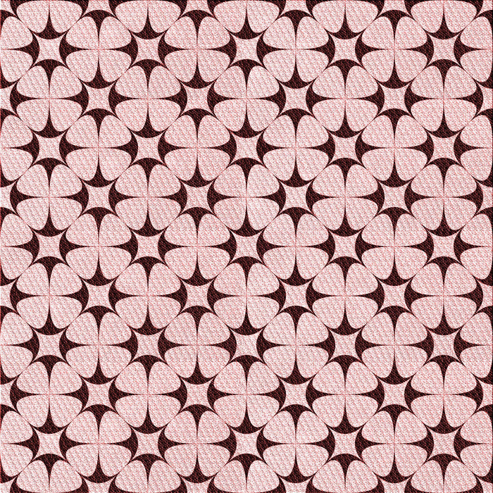 Round Patterned Light Rose Pink Rug, pat3438rd