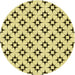 Square Patterned Mustard Yellow Rug, pat3438yw