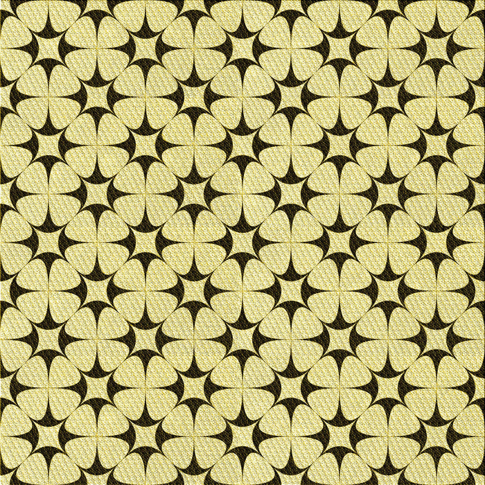 Round Patterned Mustard Yellow Rug, pat3438yw