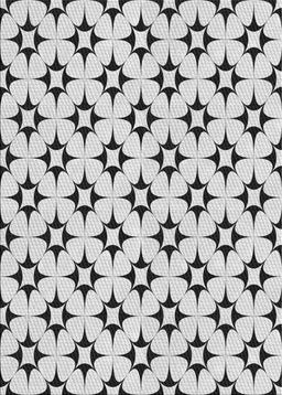 Patterned Ash Gray Novelty Rug, pat3438