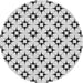 Sideview of Patterned Ash Gray Novelty Rug, pat3438