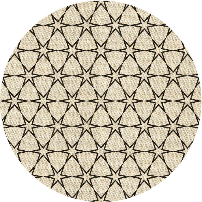 Square Patterned Brown Rug, pat3439brn