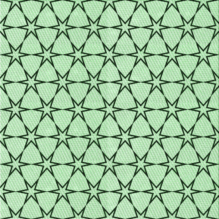 Round Patterned Mint Green Rug, pat3439grn