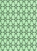 Machine Washable Transitional Mint Green Rug, wshpat3439grn