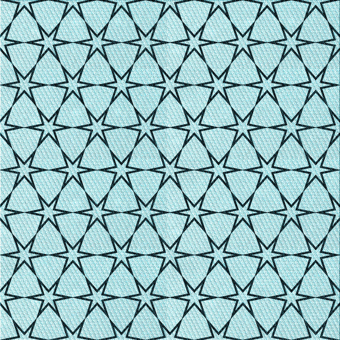 Round Patterned Deep-Sea Green Rug, pat3439lblu