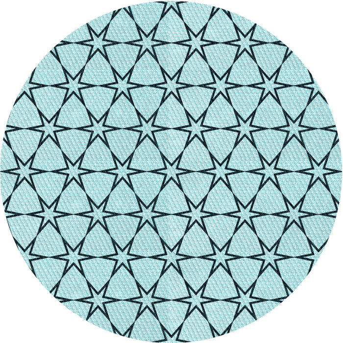 Square Machine Washable Transitional Deep-Sea Green Rug in a Living Room, wshpat3439lblu