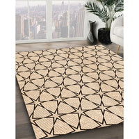 Patterned Copper Brown Rug, pat3439org