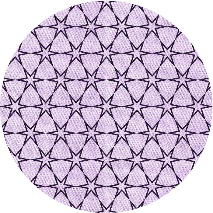 Square Machine Washable Transitional Purple Flower Purple Rug in a Living Room, wshpat3439pur