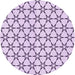 Square Machine Washable Transitional Purple Flower Purple Rug in a Living Room, wshpat3439pur