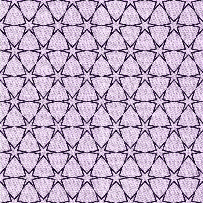 Round Patterned Purple Flower Purple Rug, pat3439pur