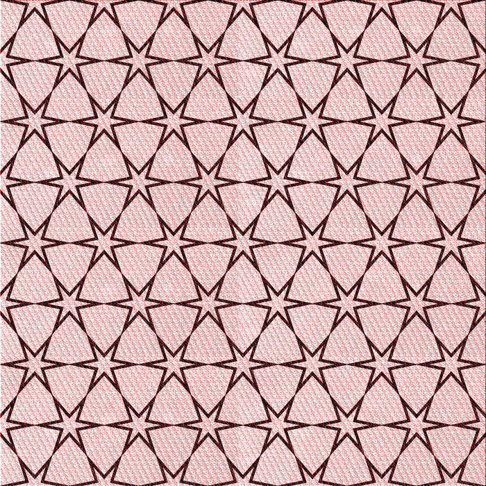 Round Patterned Red Rug, pat3439rd