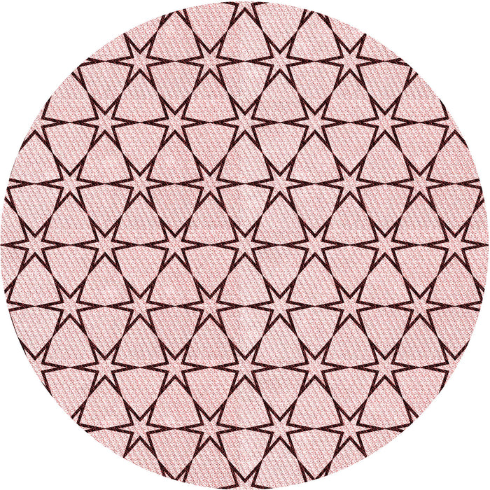 Square Patterned Red Rug, pat3439rd