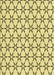 Machine Washable Transitional Sun Yellow Rug, wshpat3439yw