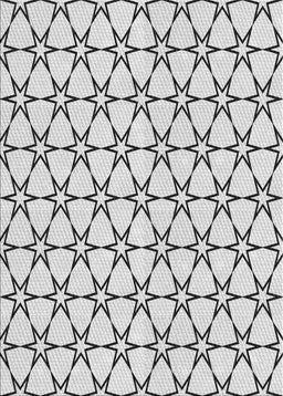 Patterned Gray Novelty Rug, pat3439