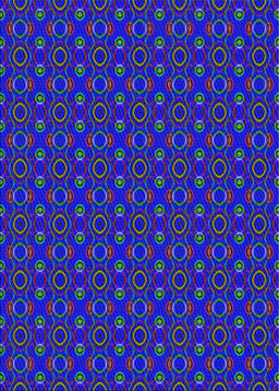 Patterned Azure Blue Novelty Rug, pat343
