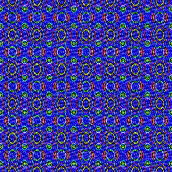 Patterned Azure Blue Novelty Rug, pat343