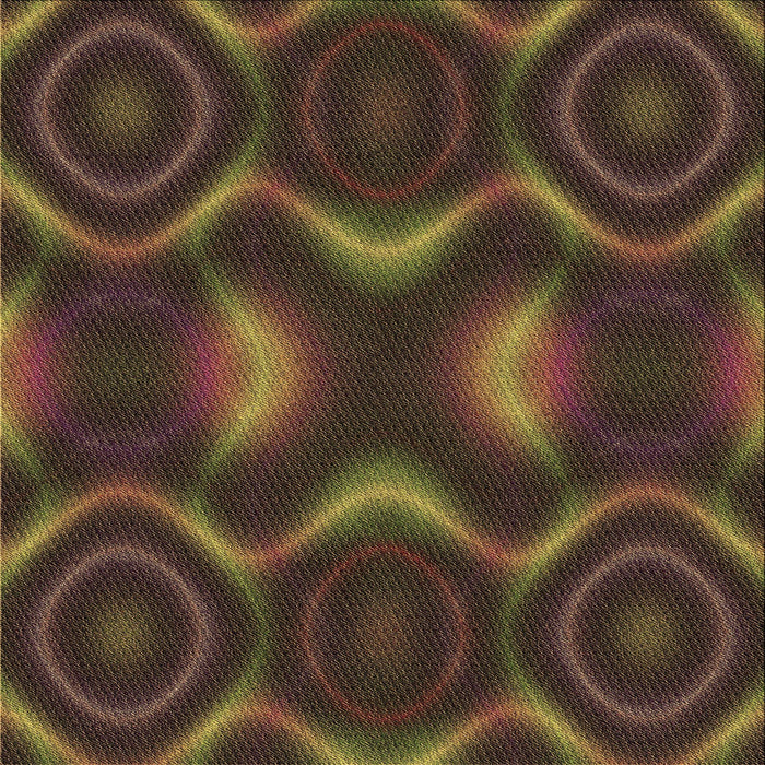 Round Patterned Oak Brown Rug, pat344brn