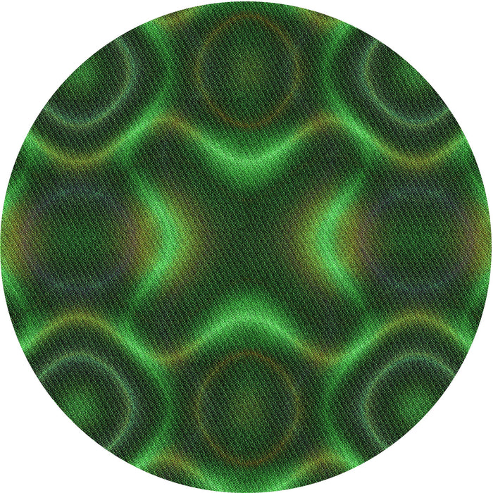 Square Patterned Dark Forest Green Rug, pat344grn