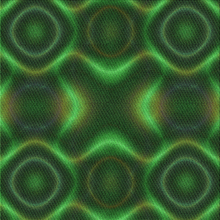 Round Patterned Dark Forest Green Rug, pat344grn