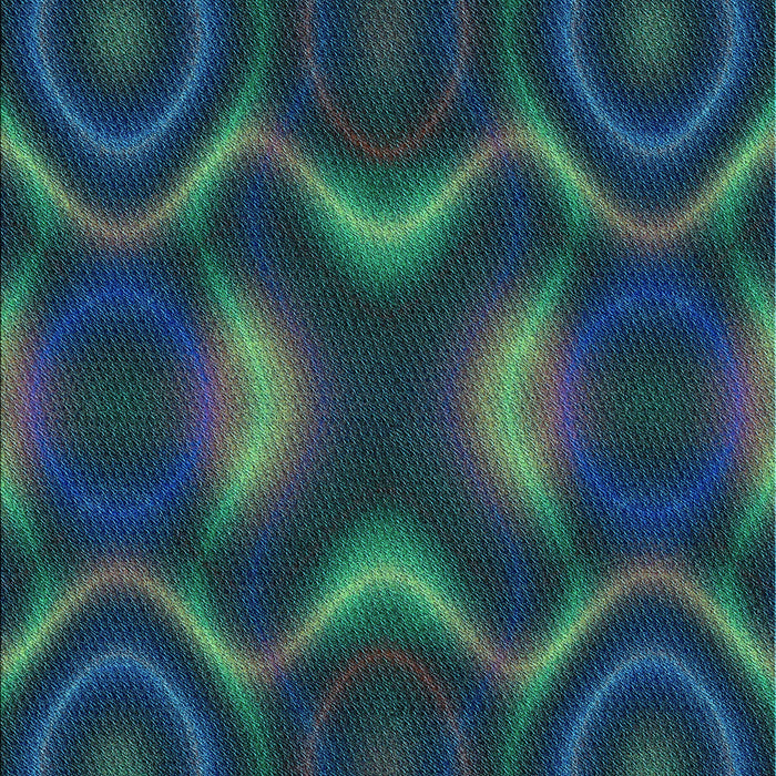 Patterned Dark Cyan Green Rug, pat344lblu