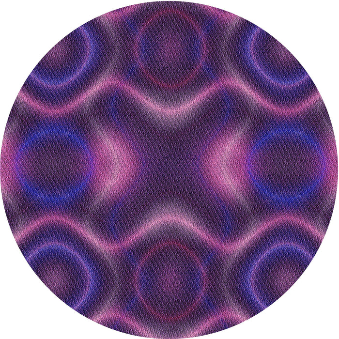 Square Patterned Dark Orchid Purple Rug, pat344pur