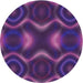 Square Patterned Dark Orchid Purple Rug, pat344pur