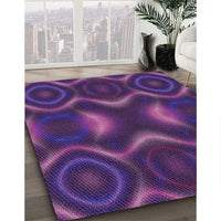 Patterned Dark Orchid Purple Rug, pat344pur