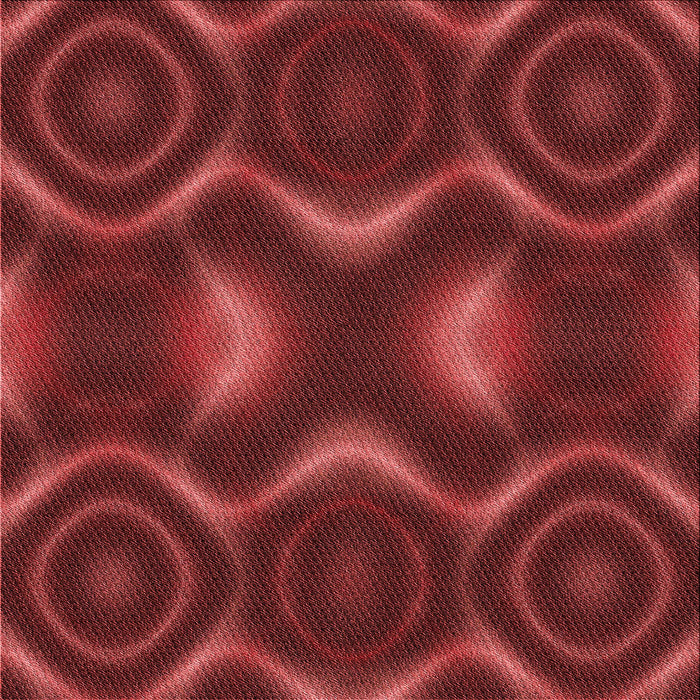 Round Patterned Crimson Red Rug, pat344rd